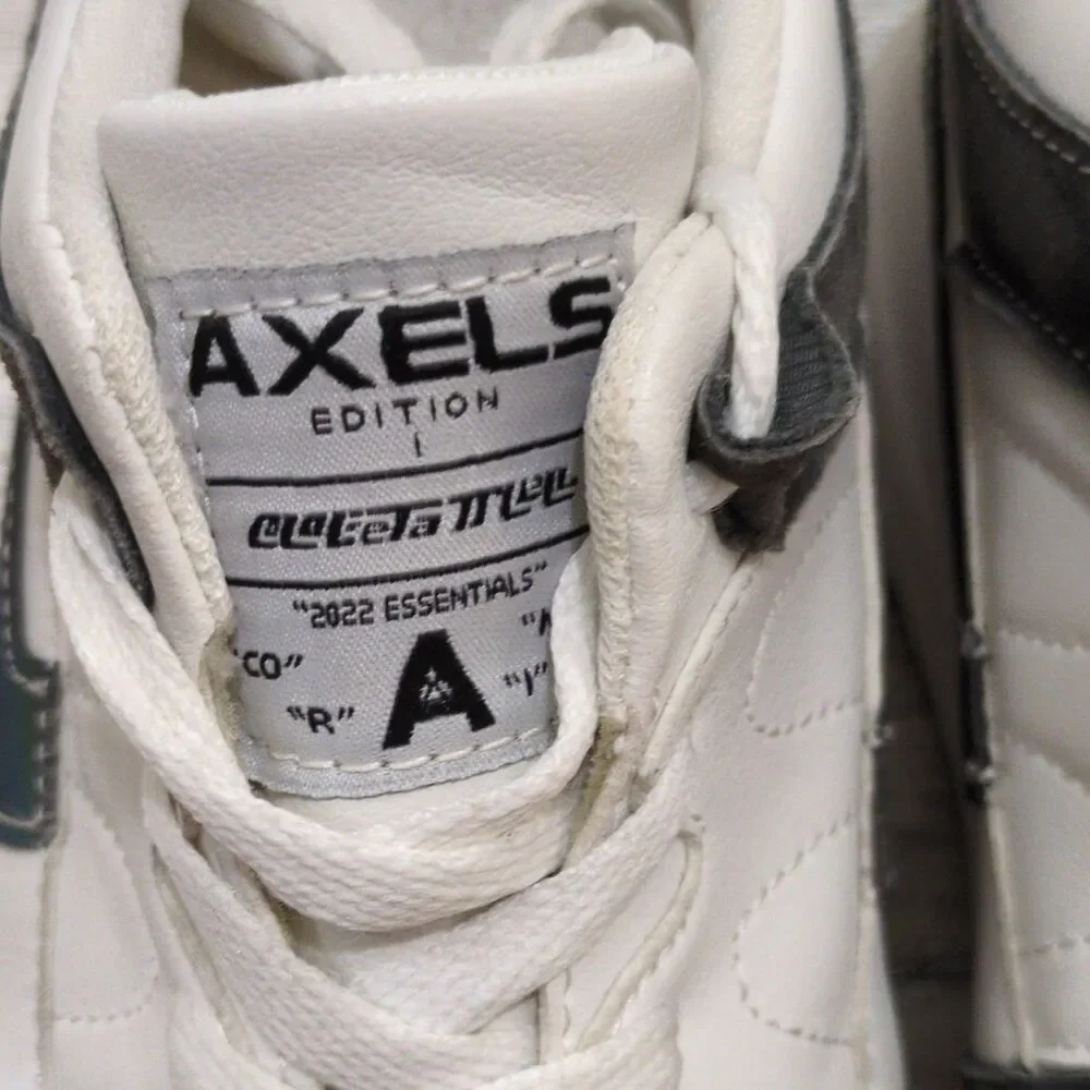 Rare Axels Men's White/Black/Purple Colorblock Sneakers US 10 EU 44 Height Boost